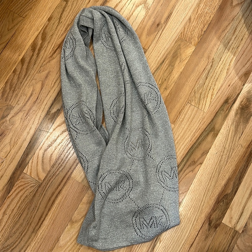 Michael Kors metallic infinity scarf